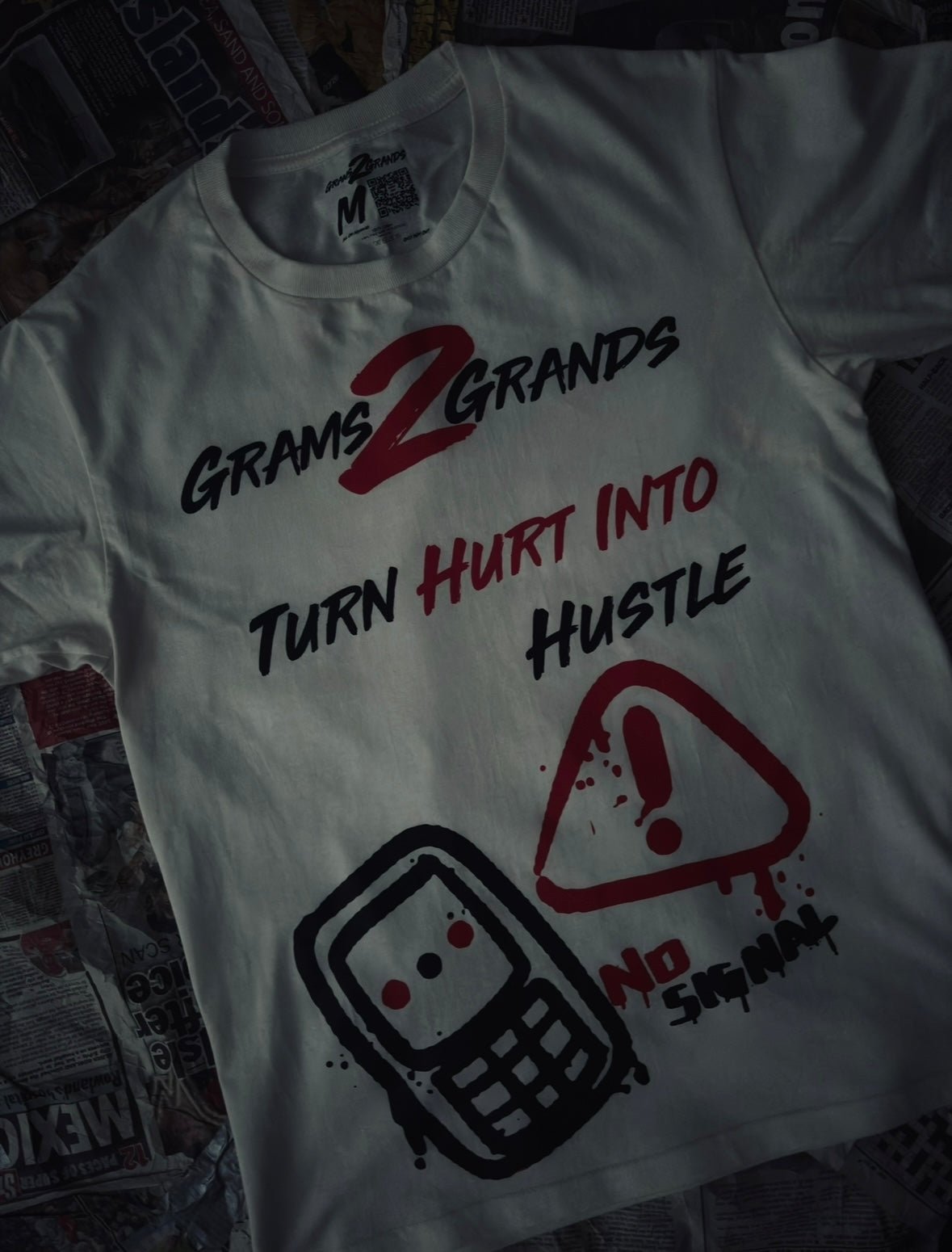 Grams2Grands - “Pain2Paper” T-shirt - Grams2Grands