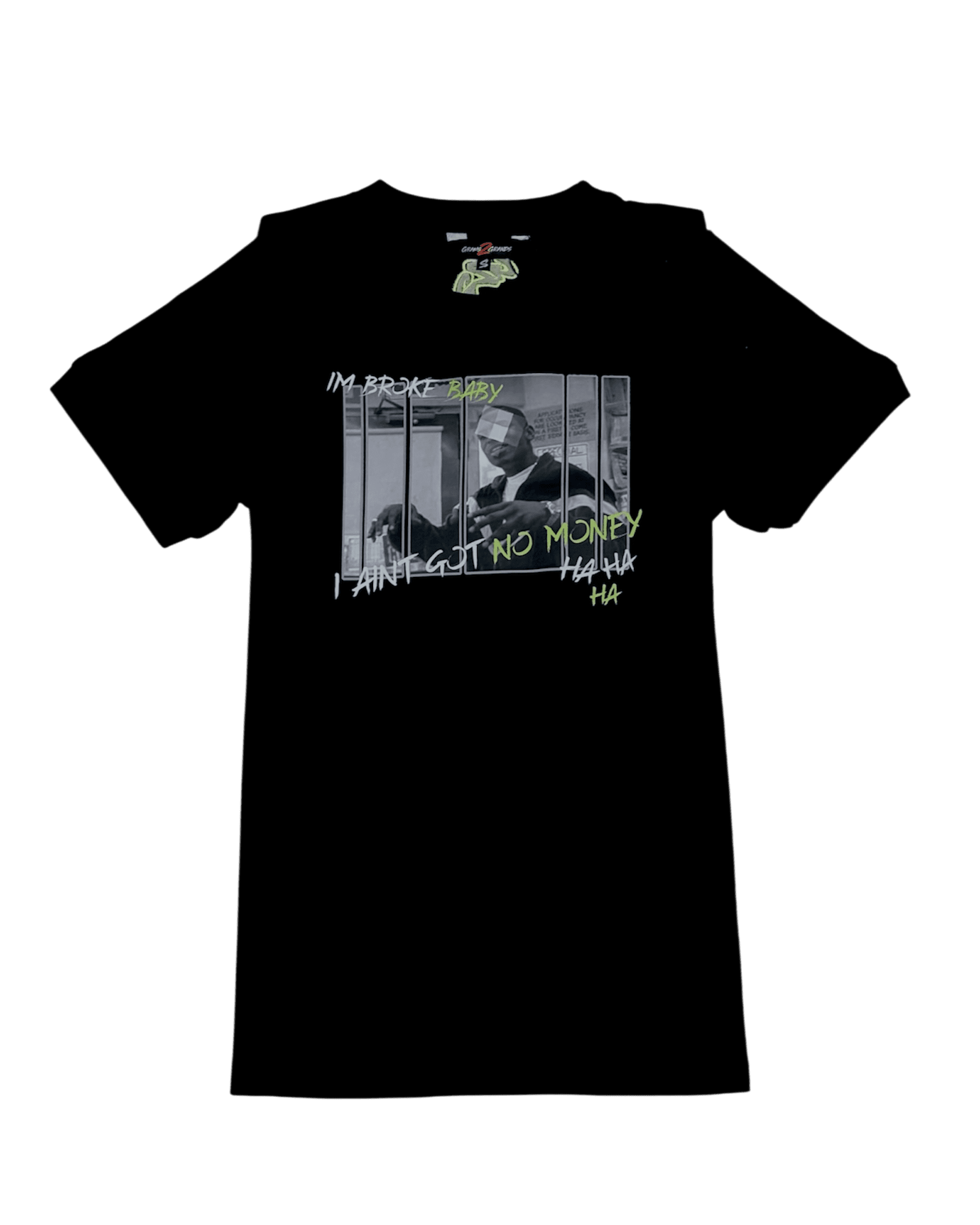 BROKE BABY | BLACK | T - SHIRT - Grams2Grands