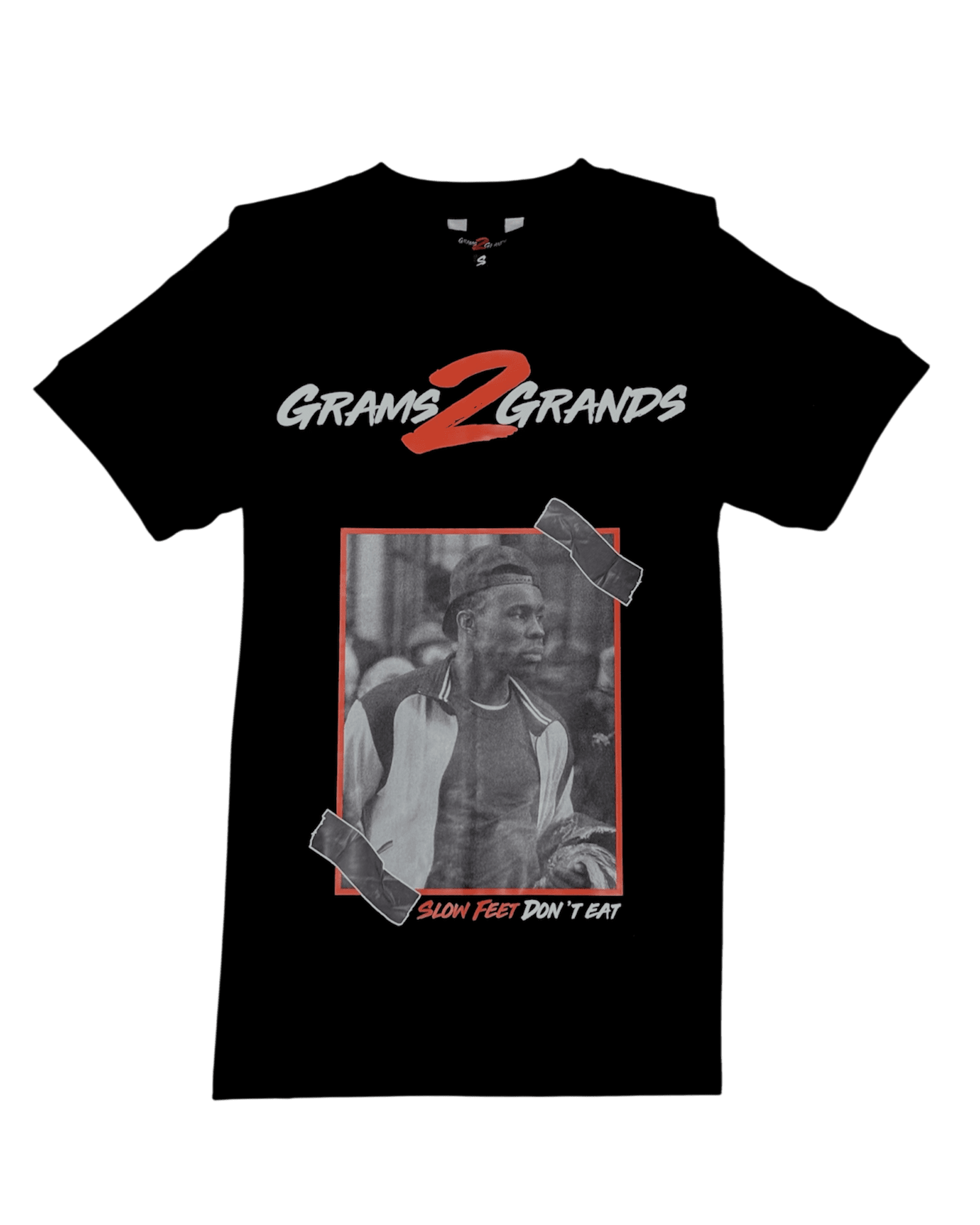 SLOW FEET DONT EAT | BLACK | T - SHIRT - Grams2Grands