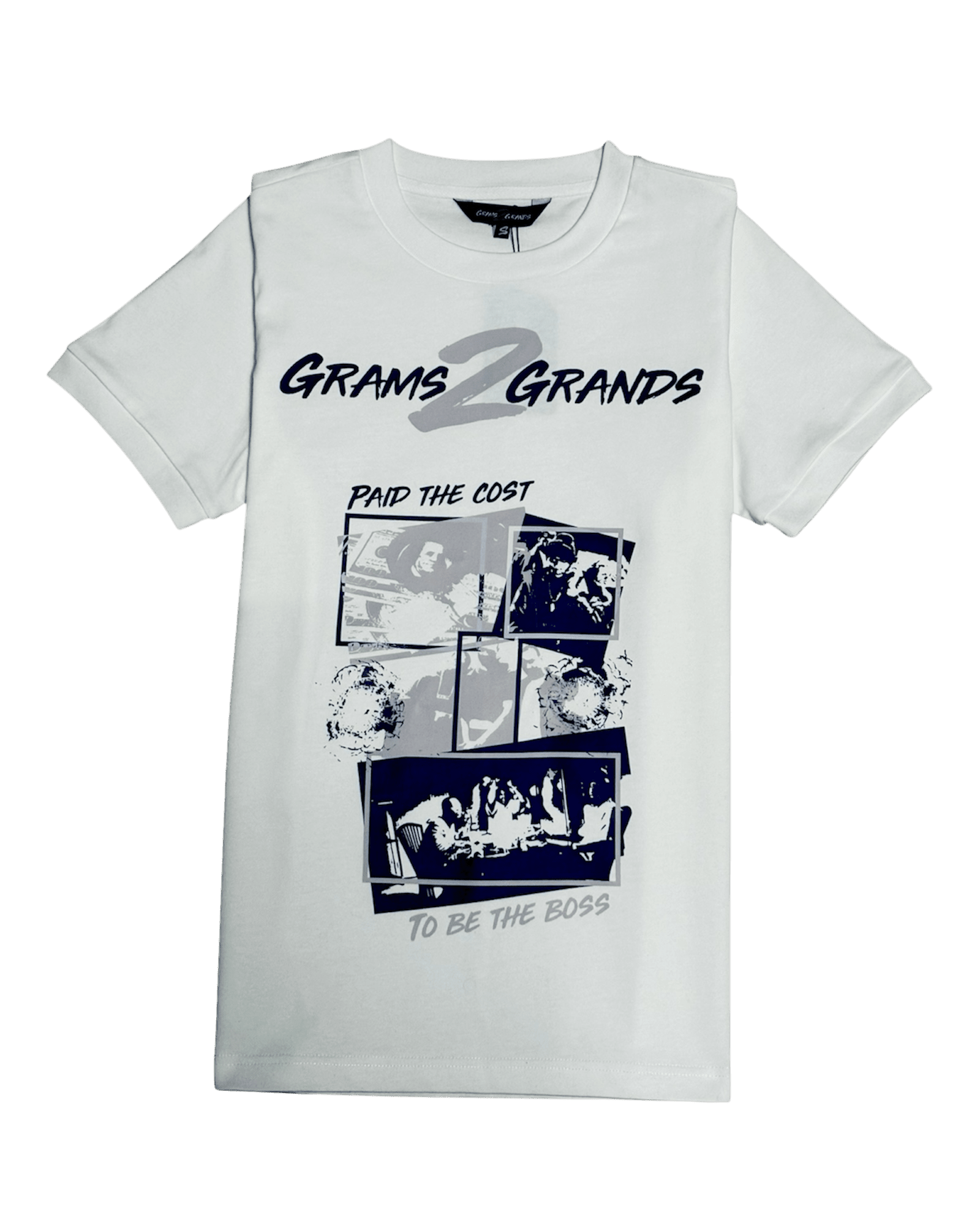 £ OF A BOSS | WHITE | T - SHIRT - Grams2Grands